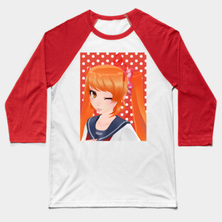 Winking Osana-Chan Art model by nyehnyehnyehmeow Baseball T-Shirt
