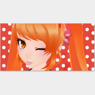 Winking Osana-Chan Art model by nyehnyehnyehmeow Posters and Art