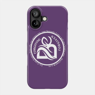 Circle of Forgiveness - Matthew 6:14 White Phone Case