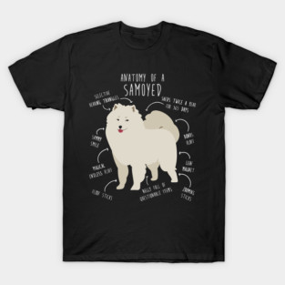 Samoyed Dog Anatomy T-Shirt