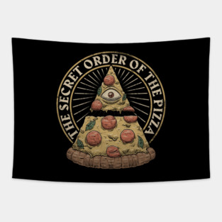 Secret Order of the Pizza - Illuminati Food Tapestry