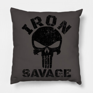 IRON SAVAGE SKULL BODYBUILDING Pillow