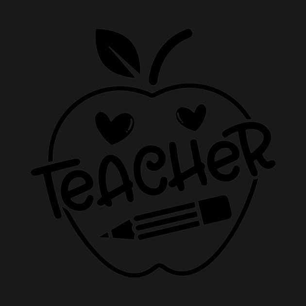 Teacher Sign In An Apple, Pencil, Teacher’s Day Gift by Darksavage