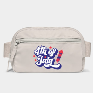 4th Of July Sign, Firework, Patriotic Day Bag