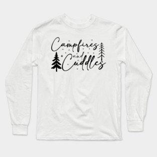 Campfires And Cuddles, Camping lover Long Sleeve T-Shirt