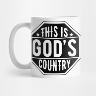 This Is God’s Country, Octagon Sign, 4th Of July Mug