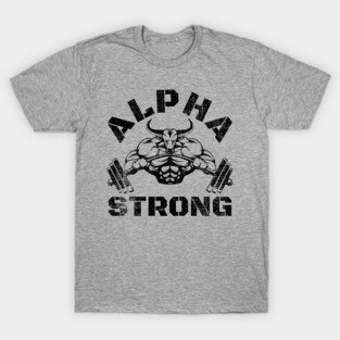 ALPHA STRONG BULL BODYBUILDING T-Shirt