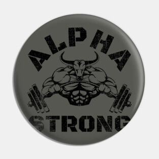 ALPHA STRONG BULL BODYBUILDING Pin