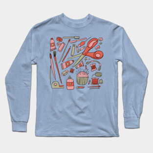 Art Supplies Long Sleeve T-Shirt