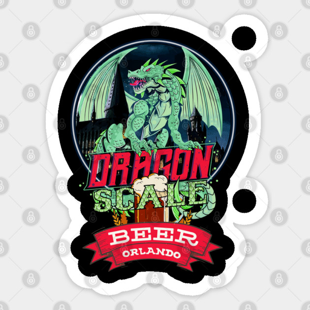 Dragon Scale Beer Orlando Sticker by Joaddo