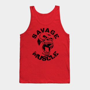 SAVAGE MUSCLE GORILLA BODYBUILDING Tank Top