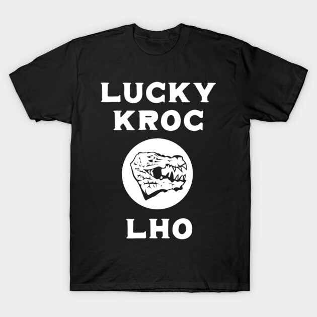 Black Lucky Kroc Lho Sticks T-Shirt by 40khamslam