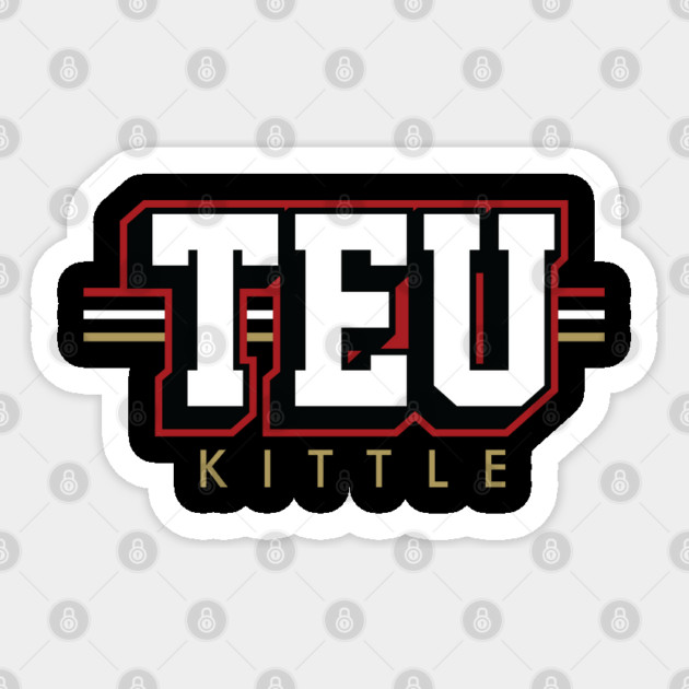 Tight End University - TEU - George Kittle - San Francisco 49ers Sticker by nicklower