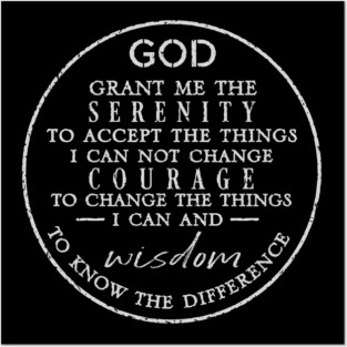 The Serenity Prayer Posters and Art
