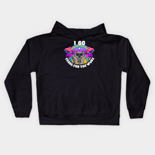 Feral for the wubs. Kids Hoodie