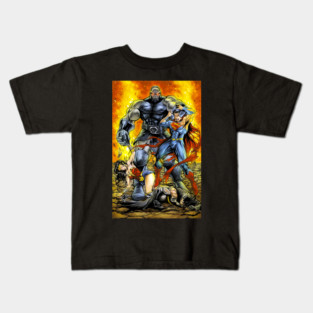 DARKSEID vs JUSTICE LEAGUE Kids T-Shirt