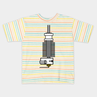 3D Printer E3D V6 Hotend 3D Printing Kids T-Shirt