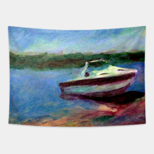 Fishing Boat 2017 Tapestry
