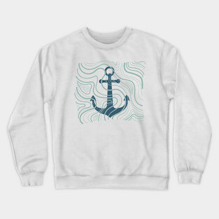 Nautical Anchor Crewneck Sweatshirt