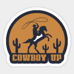 Cowboy Up Sticker
