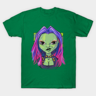 Pop Culture Caricature #4 - Gamora T-Shirt