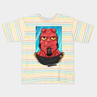 Pop Culture Caricature #10 - Hellboy Kids T-Shirt