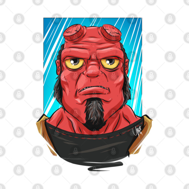 Pop Culture Caricature #10 - Hellboy by yazgar