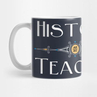 History Teacher White Decorative Line Mug