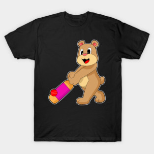 Bear Cricket Cricket bat T-Shirt