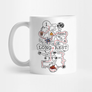 I need a long rest | (colored) | Dungeon crawling | DnD Mug