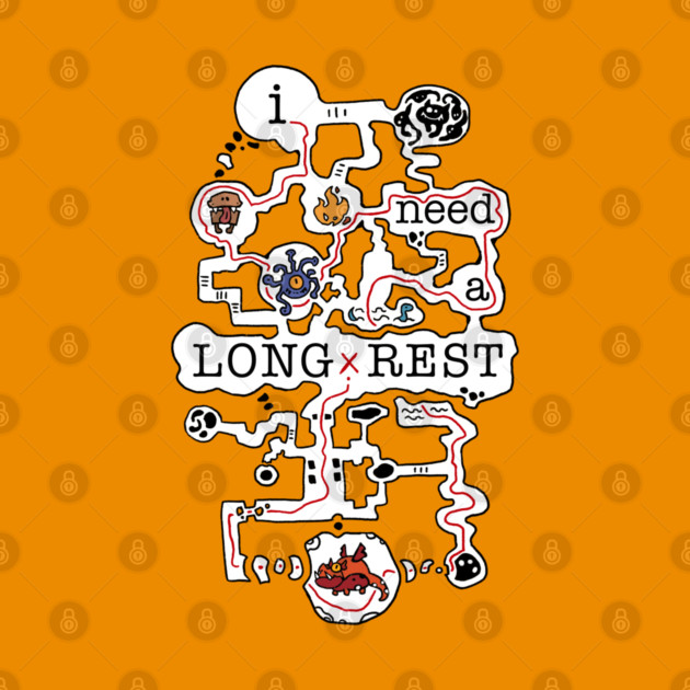 I need a long rest | (colored) | Dungeon crawling | DnD by keyvei