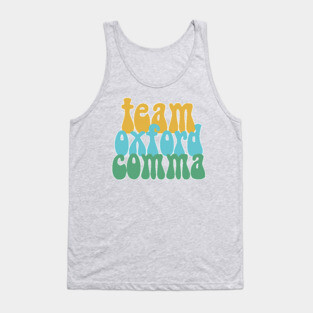 Funny Team Oxford Comma / English Nerds Tank Top
