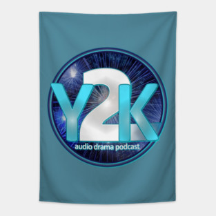 Y2K Audio Drama Podcast Original Logo Tapestry