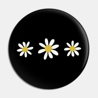 Daisy Minimal Colorful Blossom Flower Pin