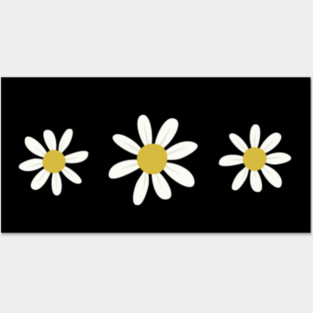 Daisy Minimal Colorful Blossom Flower Posters and Art