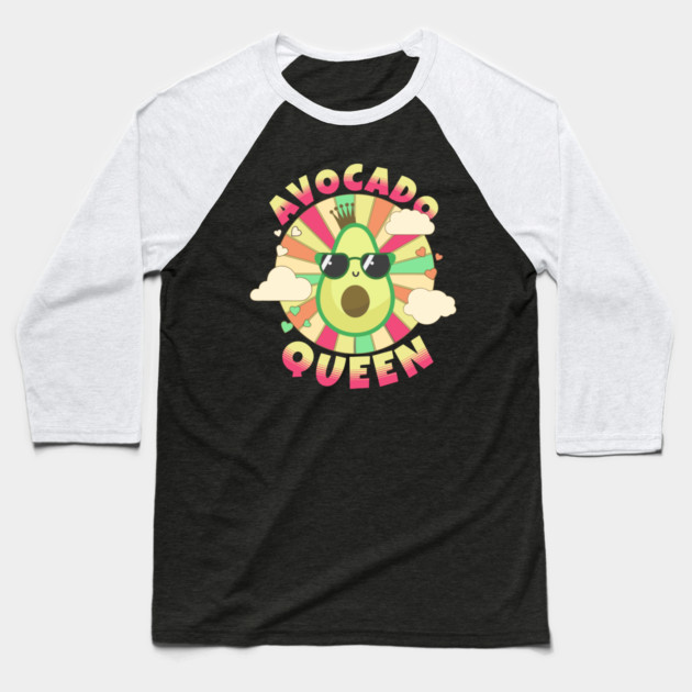 Avocado Queen Baseball T-Shirt by The WYLD Tribe