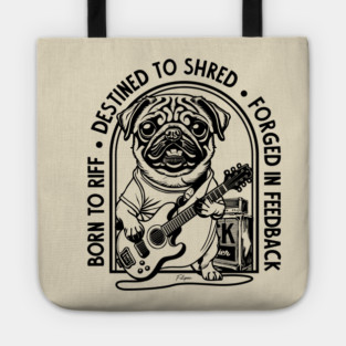 Rockstar Pug. Solo Vibes Tote