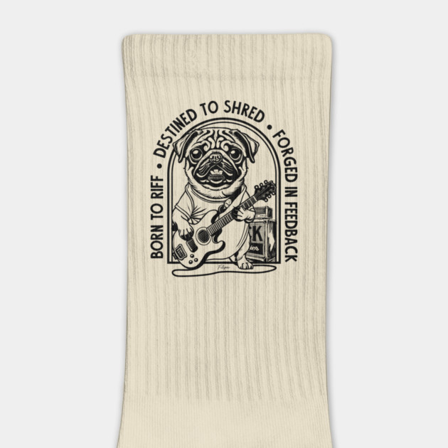 Rockstar Pug. Solo Vibes by filiposwear