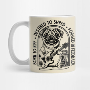 Rockstar Pug. Solo Vibes Mug