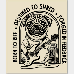Rockstar Pug. Solo Vibes Posters and Art