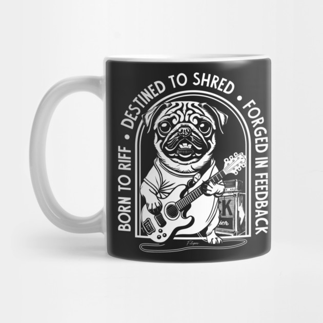 Rockstar Pug, Solo Vibes. Dark edition by filiposwear