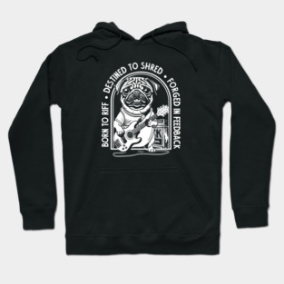 Rockstar Pug, Solo Vibes. Dark edition Hoodie