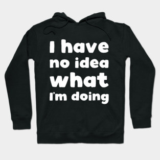 I have no idea what I'm doing Hoodie