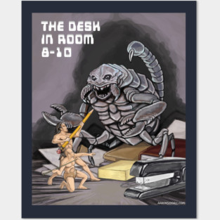 THE DESK IN ROOM 8-10 Posters and Art