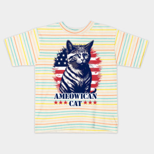 AMEOWICAN CAT Kids T-Shirt