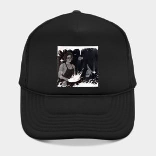 fire and water b and w Hat