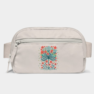 FLOWER BURST Floral Botanical Still Life Flowers in Teal and Coral Orange - UnBlink Studio by Jackie Tahara Bag