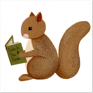 Reading Squirrel Posters and Art