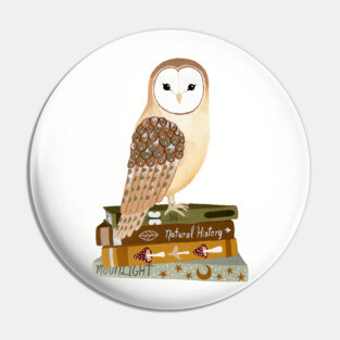Reading Owl Pin