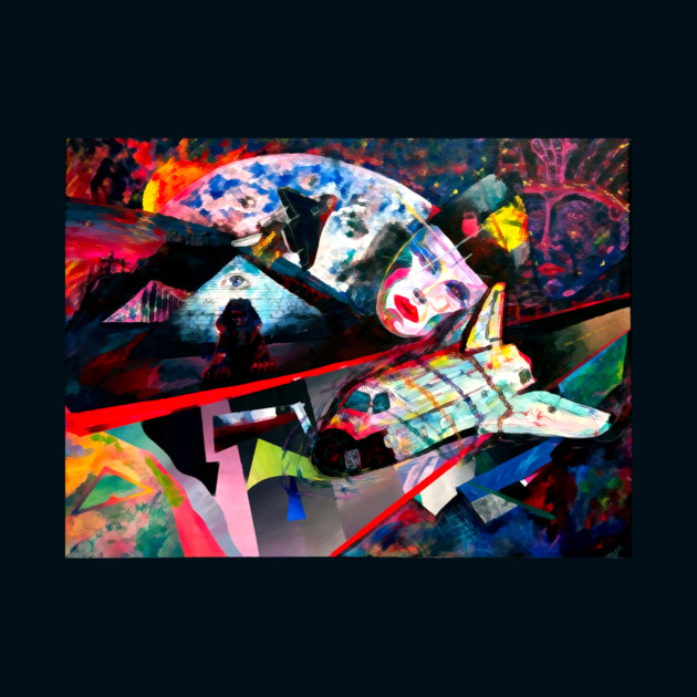 Moon Shot in Outer Space by DonWillisJrArt